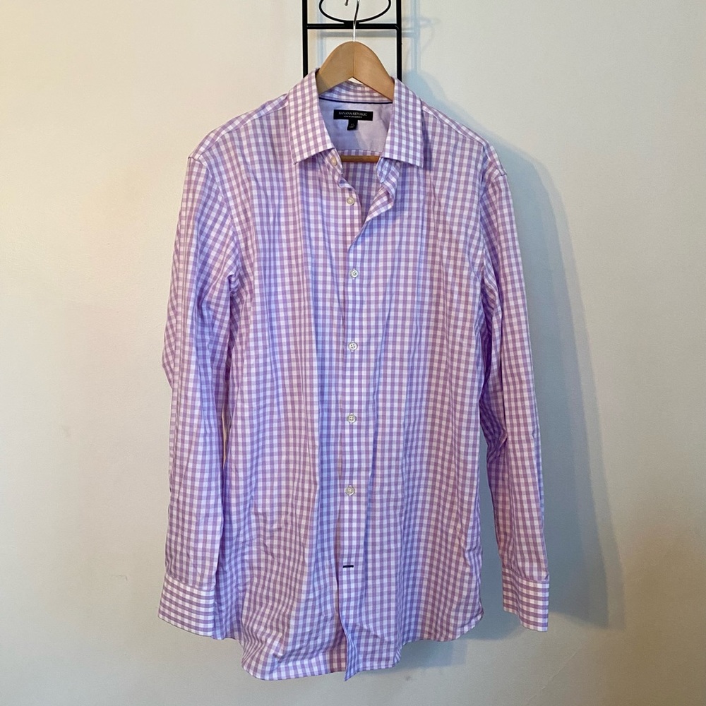 Banana Republic men’s “non-iron slim fit” button-down dress shirt (NWOT)